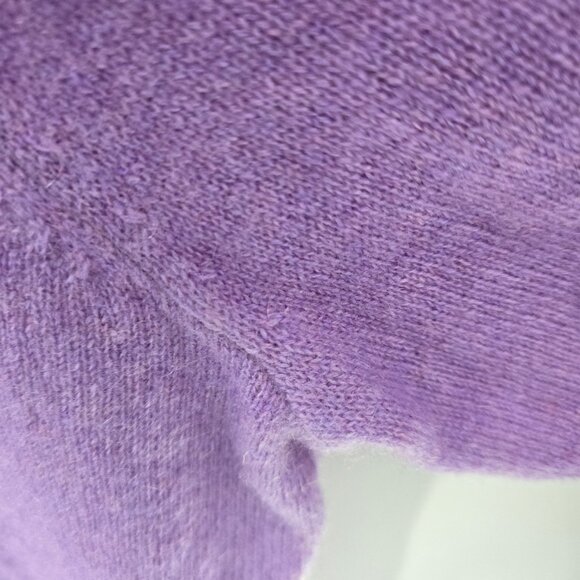 Charter Club 100% Cashmere Light Purple V-Neck Luxury Sweater PXL - Picture 10 of 16